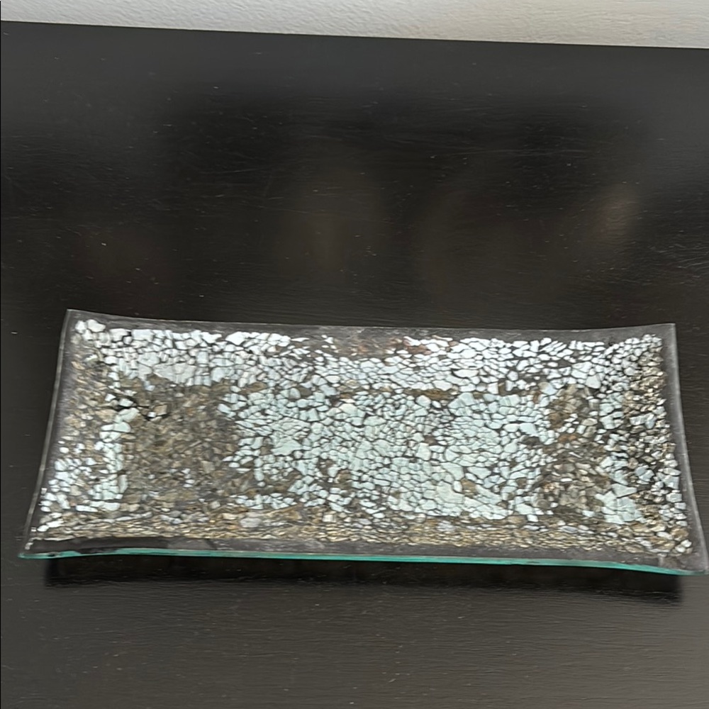 Elegant Mosaic Glass Tray